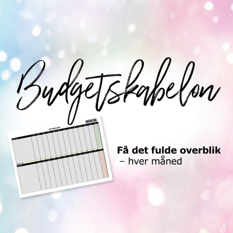 Kend Dine Penge - budgetskabelonen alle kan finde ud af